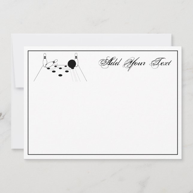 Bola de boliche desportiva e alfinetes (Frente)