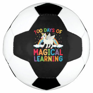 Bola De Futebol 100 Dias De Escola De Aprendizado Mágico Unicórnio