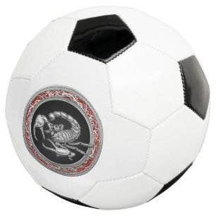 Bola De Futebol [310] Escorpião de Prata Sagrado a Preto