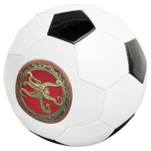 Bola De Futebol [400] Octopus Dourado sagrado em postura defensiva