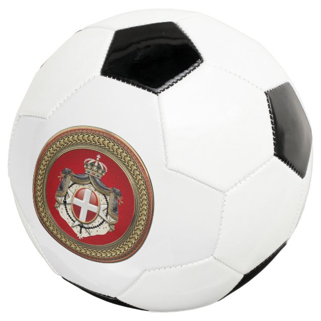 Bola De Futebol [400] Ordem de Malta - Casaco de armas SMOM (Três quartos)