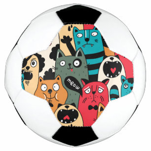 Bola De Futebol A multidão de gatos
