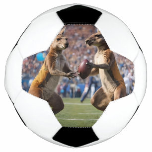 Bola De Futebol "Abaixo Em Ação: Kangaroos Jogando Regras Aussie