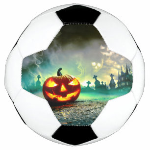 Bola De Futebol Abóbora de Halloween luminosa do SlipperyJoe's wa