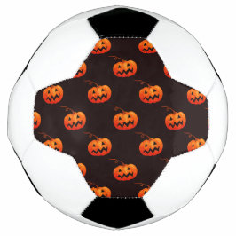 Bola De Futebol Abóboras De Halloween, Pedra De Abóboras De Laranj