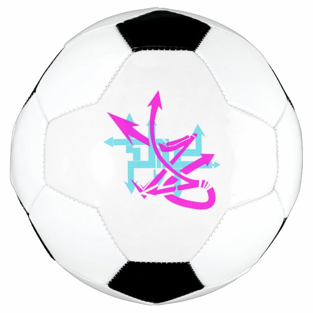 Bola De Futebol Abstrato Arrows Soccer Ball (Frente)