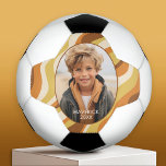Bola De Futebol Abstrato de linha orgânica - 1 Foto - Cores de mel<br><div class="desc">Uma arte orgânica de abstrato com cores amarelas e castanhas quentes. O design moderno destaca sua foto favorita. Também inclui uma fonte simples para o nome e um padrão de abstrato art. Se precisar mover alguma coisa,  clique no botão personalizar para fazer alterações.</div>