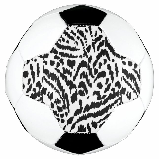 Bola De Futebol Abstrato Jungle Soccer Ball (Frente)