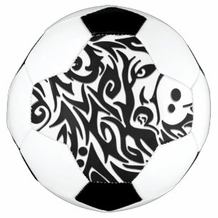 Bola De Futebol Abstrato Tribal Wolf
