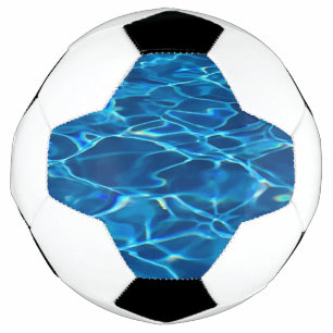 Bola De Futebol Água Piscina Azul Escura