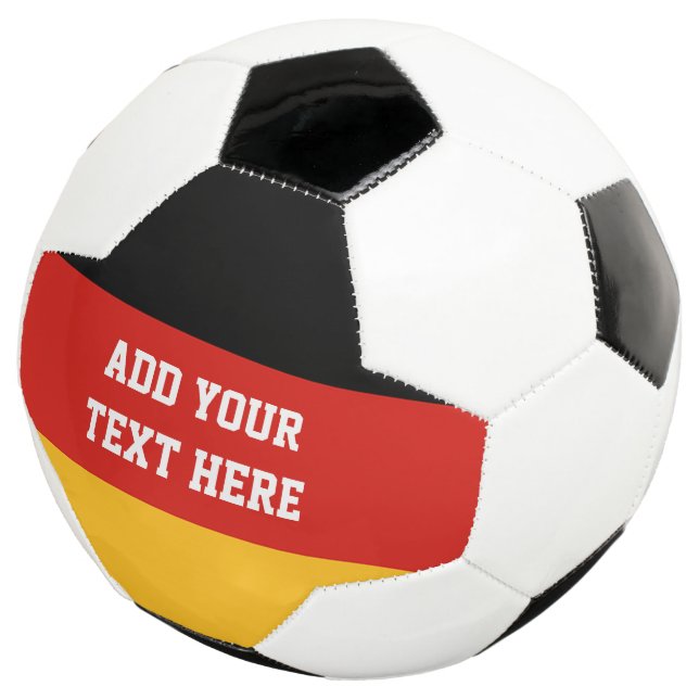 Bola De Futebol ALEMÃO FLAG COLORS + suas ideias (Três quartos)