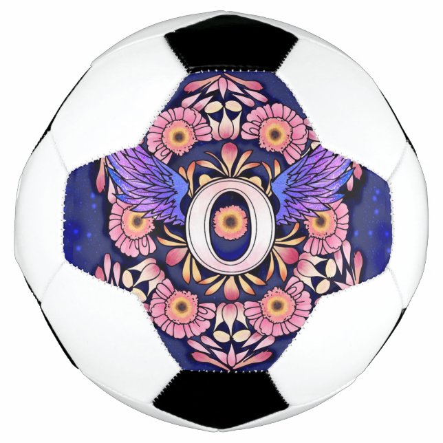 Bola De Futebol Alfabeto O mandala (Frente)