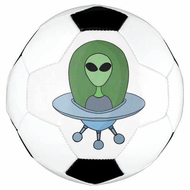 Bola De Futebol Alienígena em sua nave espacial (Frente)