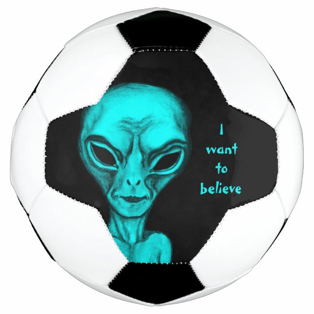 Bola De Futebol Alienígena, quero acreditar (Frente)