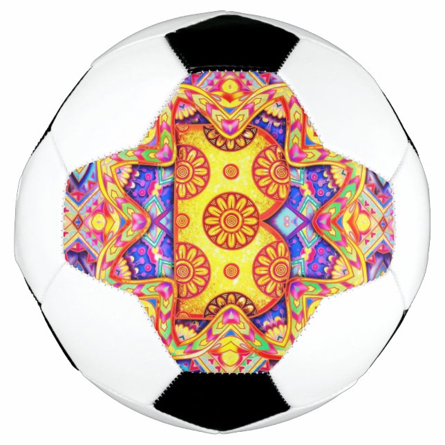 Bola De Futebol Alphabet B mandala (Frente)