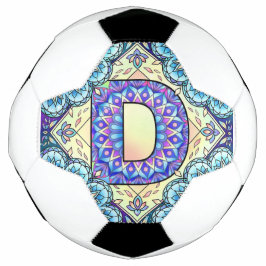Bola De Futebol Alphabet D mandala