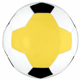 Bola De Futebol Amarelo Sol Cor Sólida | Clássico Elegante