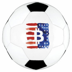 Bola De Futebol América Bitcoin (Pintura Nº 8)