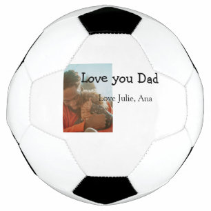 Bola De Futebol amor dia de os pais pai adicionar nome de foto sim