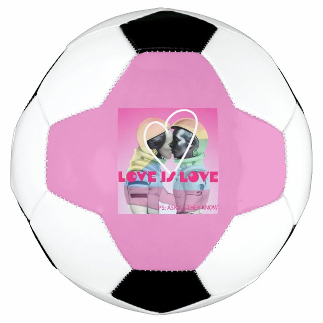 Bola De Futebol Amor é Amor. (Frente)
