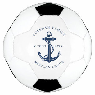 Bola De Futebol Âncora de Barco Náutico Família Cruzeiro Swag Pers