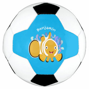 Bola De Futebol Animação de marisco feliz e bonito