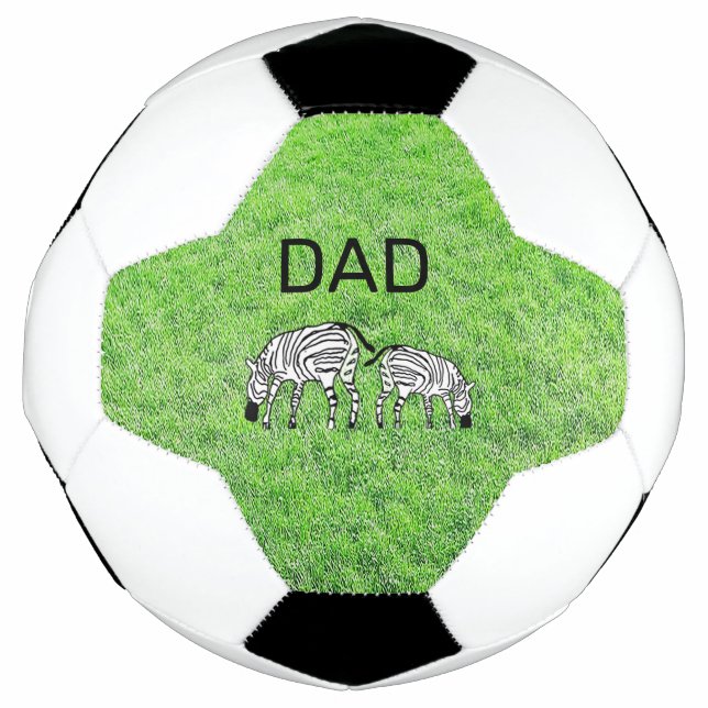 Bola De Futebol Animais, Zebras Queniana Feliz e Bonita (Frente)