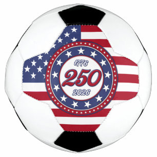 Bola De Futebol Aniversário de 250 anos da América com a bandeira 