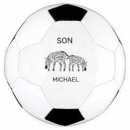 Bola De Futebol Aniversário, Zebras Quenianas Felizes e Bonitas