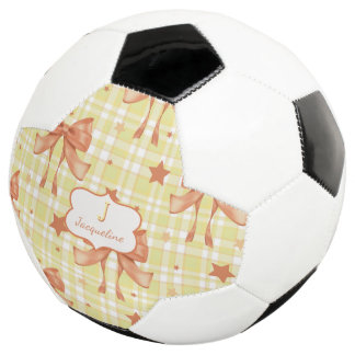 Bola De Futebol Arcos de Coquetes Femininas de Laranja Amarelo