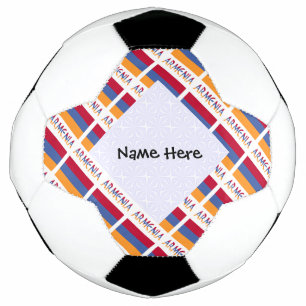 Bola De Futebol Armênia e Bandeira Armênia Tiled Personalizado