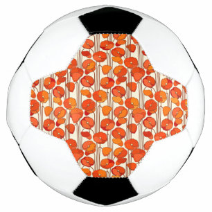 Bola De Futebol Art Nouveau Poppies Soccer Ball