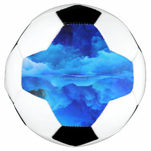 Bola De Futebol arte abstrata de nuvem colorida de SlipperyJoe sur