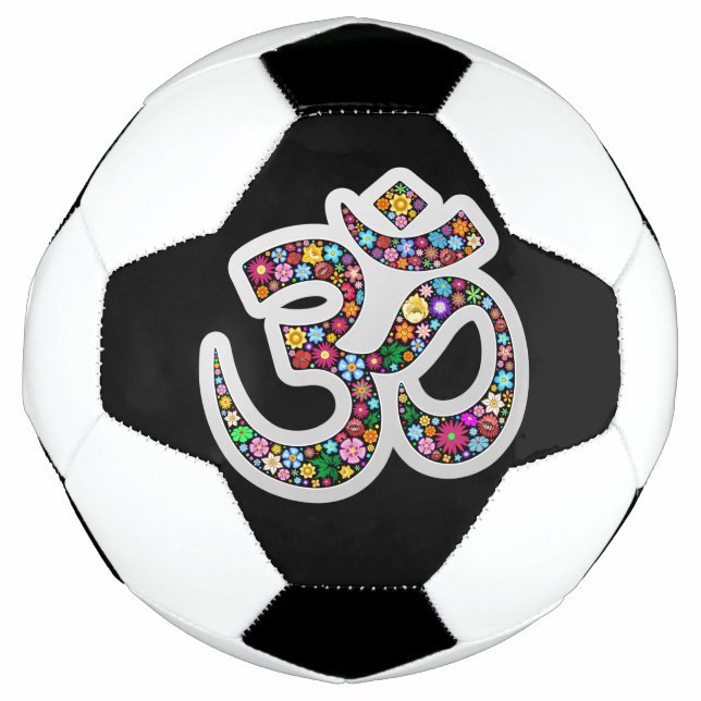 Bola De Futebol Arte do Símbolo Floral Namaste (Frente)