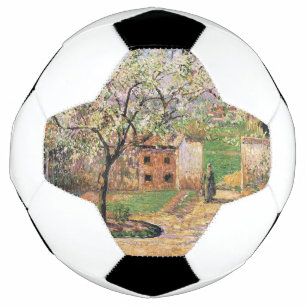 Bola De Futebol Árvore de ameixa de flores, Eragny Camille Pissarr