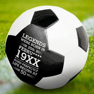 Bola De Futebol As Legendas Personalizadas Eram Nasceres no Mês do