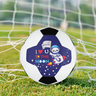 Bola De Futebol Astronauta De Urso De Panda Bonito Em Crianças De 