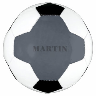 Bola De Futebol azul cinza, nome personalizado azul cinza