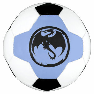 Bola de futebol azul do Dragão Negro