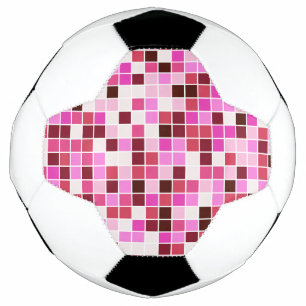 Bola De Futebol Azulejos de Piscina, Azulejos Mosaico Rosa, Padrão