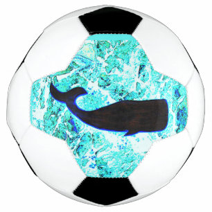 Bola De Futebol baleia submarina negra Thunder_Cove