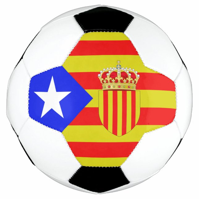 Bola De Futebol bandeira catalã (Frente)