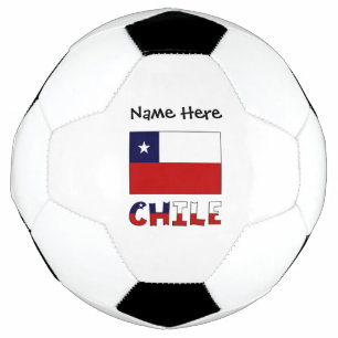 Bola De Futebol Bandeira Chilena Personalizada