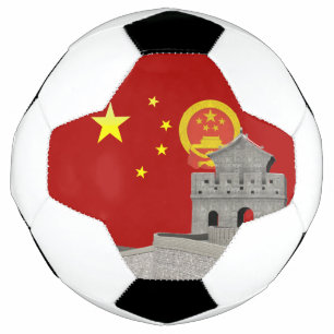 Bola De Futebol bandeira chinesa