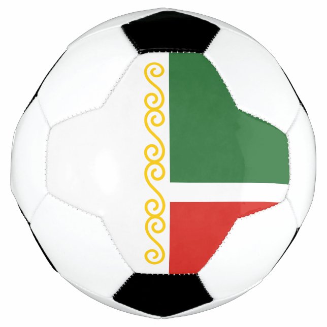 Bola De Futebol Bandeira da Chechênia (Frente)