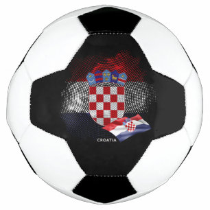 Bola De Futebol bandeira da Croácia