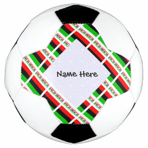 Bola De Futebol Bandeira da Diáspora Afro-Americana Personalizada 