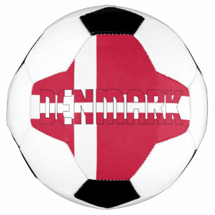 Bola De Futebol Bandeira da Dinamarca Patriótica da Cruz Escandin