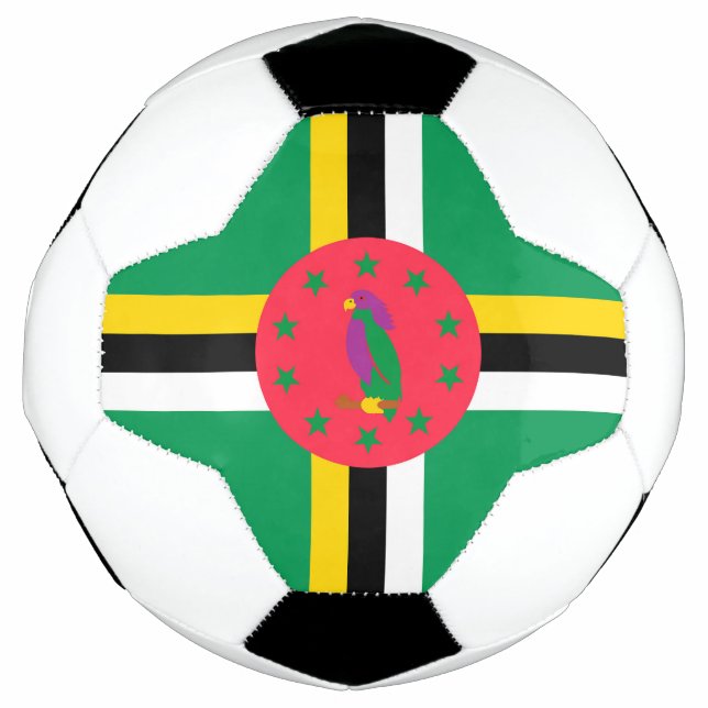 Bola De Futebol Bandeira da Domínica (Frente)