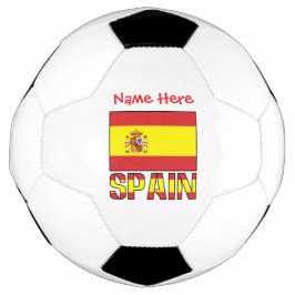 Bola De Futebol Bandeira da Espanha Personalizada